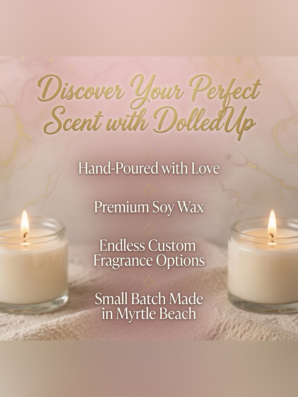 DolledUp Scent List- Custom Scented Soy Candle • Choose Your Fragrance